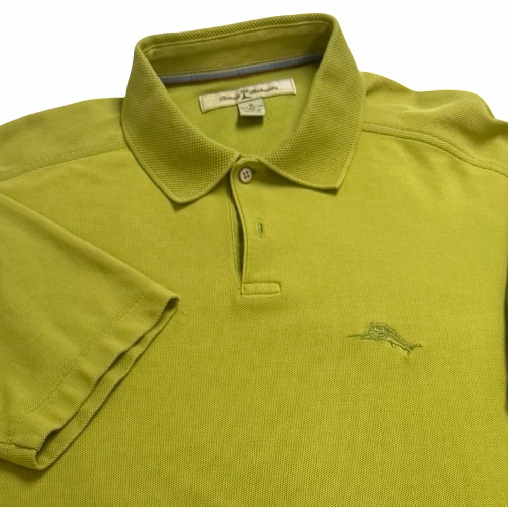 TOMMY BAHAMA Olive Green Casual Polo Shirt
Men’s Medium 
Resort Preppy Beach